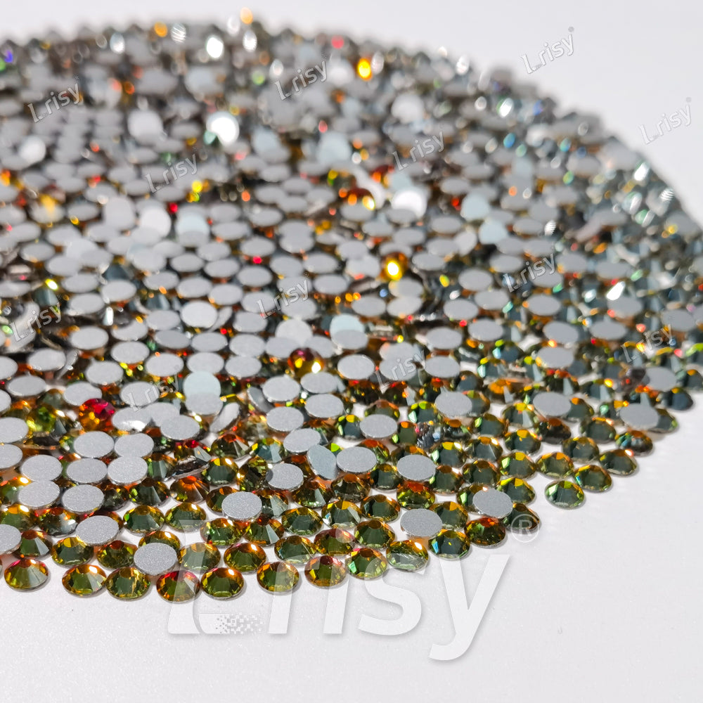 Red Flame Flat Back Rhinestones FBRS092