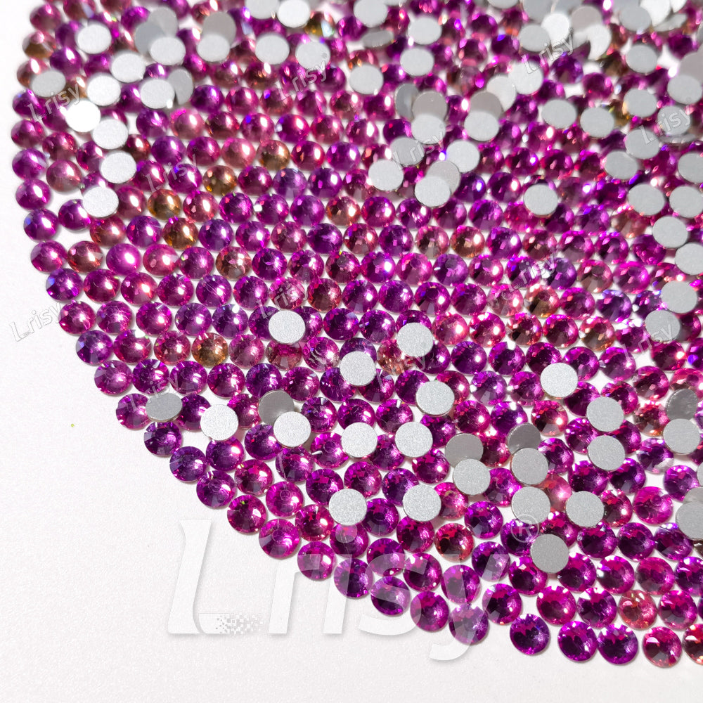 Golden Rose Red Flat Back Rhinestones FBRS090