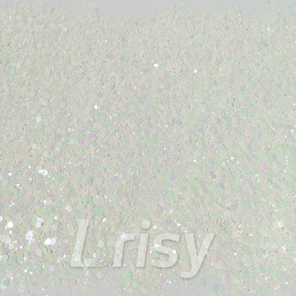 Macaron Color General Mixed Iridescent White Glitter FC-E8030