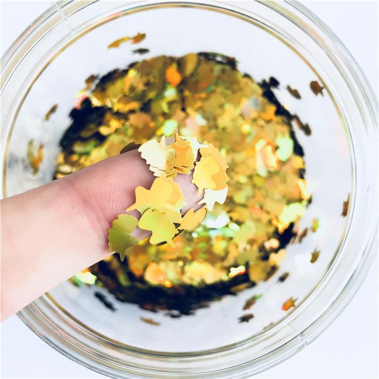Unicorn Shapes Laser Gold Glitter LB0210