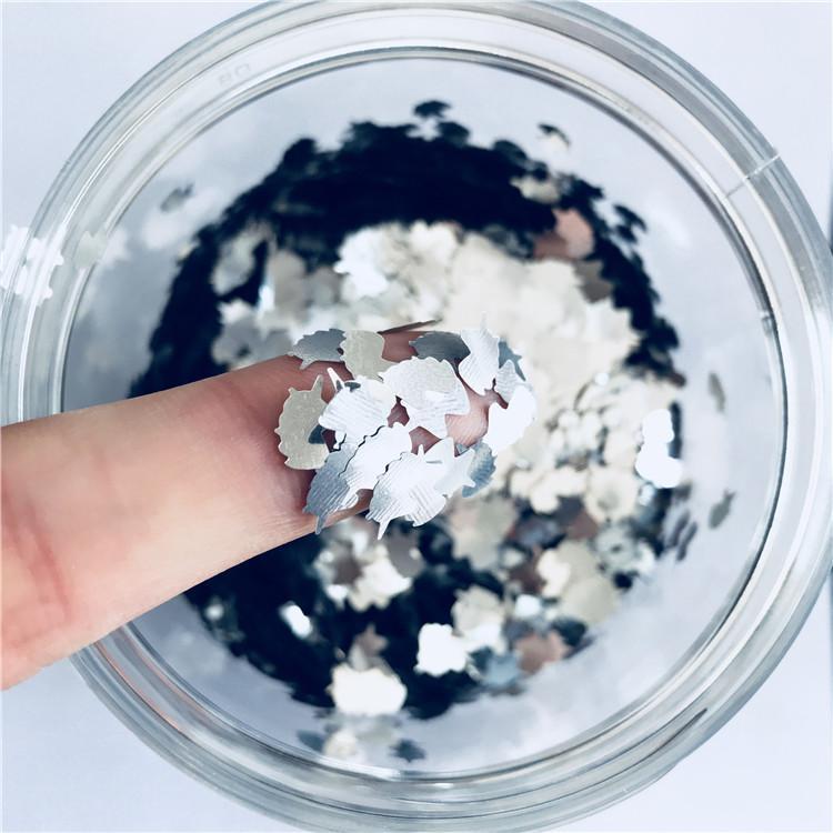 Unicorn Shapes Silver Glitter B0100