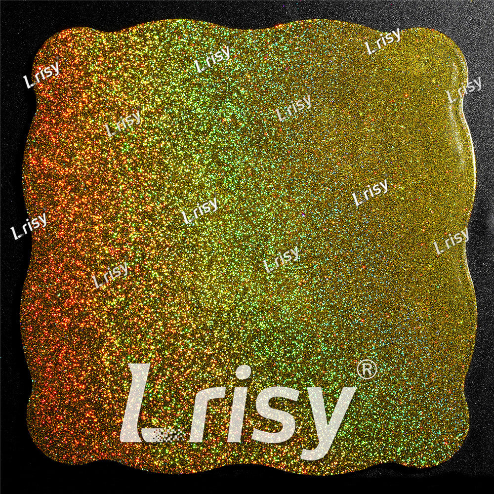 0.2mm Hexagon Shapes Laser Gold Glitter LB0210