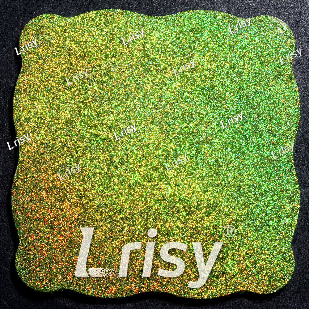 0.2mm Hexagon Shapes Laser Green Glitter LB0601