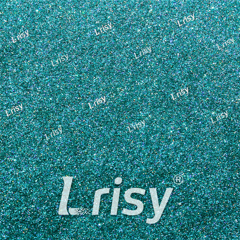 0.2mm Hexagon Shapes Laser Teal Green Glitter LB0702