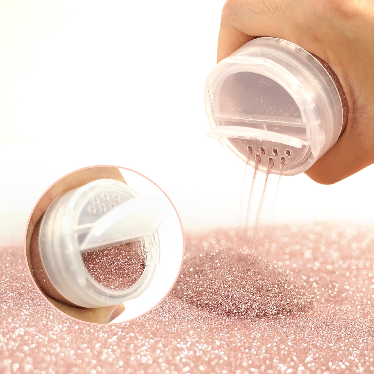 Lrisy 0.2mm Extra Fine Neon Light Punk Metallic Glitter Powder Pearl Pink LR-1612