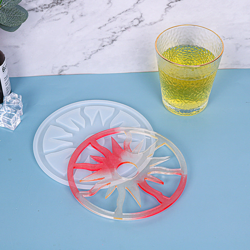 "Sun" Tray Coaster Silicone Resin Mold M-DYYY-TYBD001