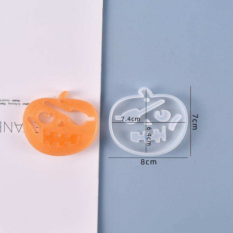 Halloween Pumpkin Pirate Silicone Resin Mold M-YMR-NG003