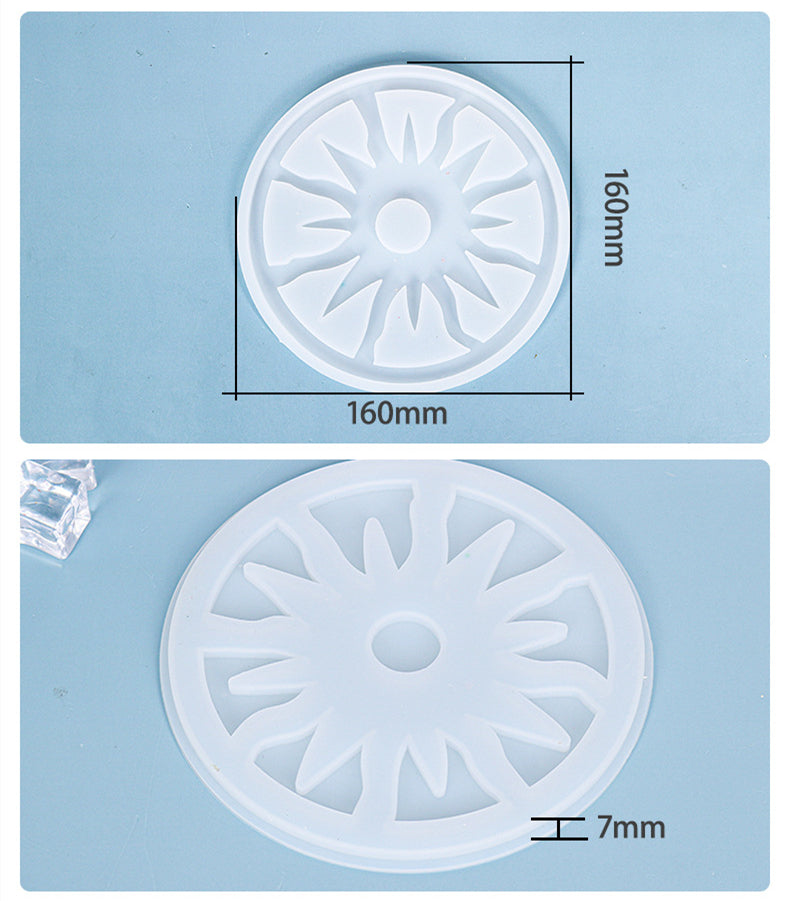 "Sun" Tray Coaster Silicone Resin Mold M-DYYY-TYBD001