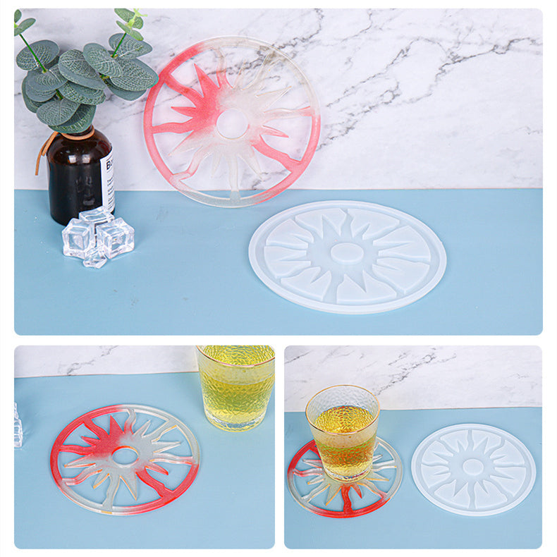 "Sun" Tray Coaster Silicone Resin Mold M-DYYY-TYBD001