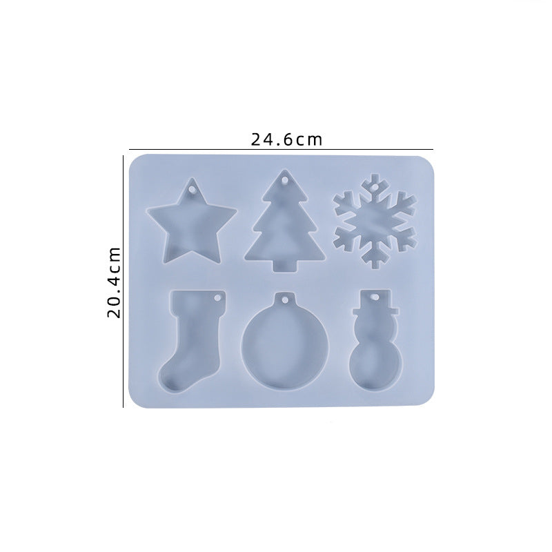 Christmas Series Decoration Pendant Silicone Resin Mold M-YMR-SDGP009