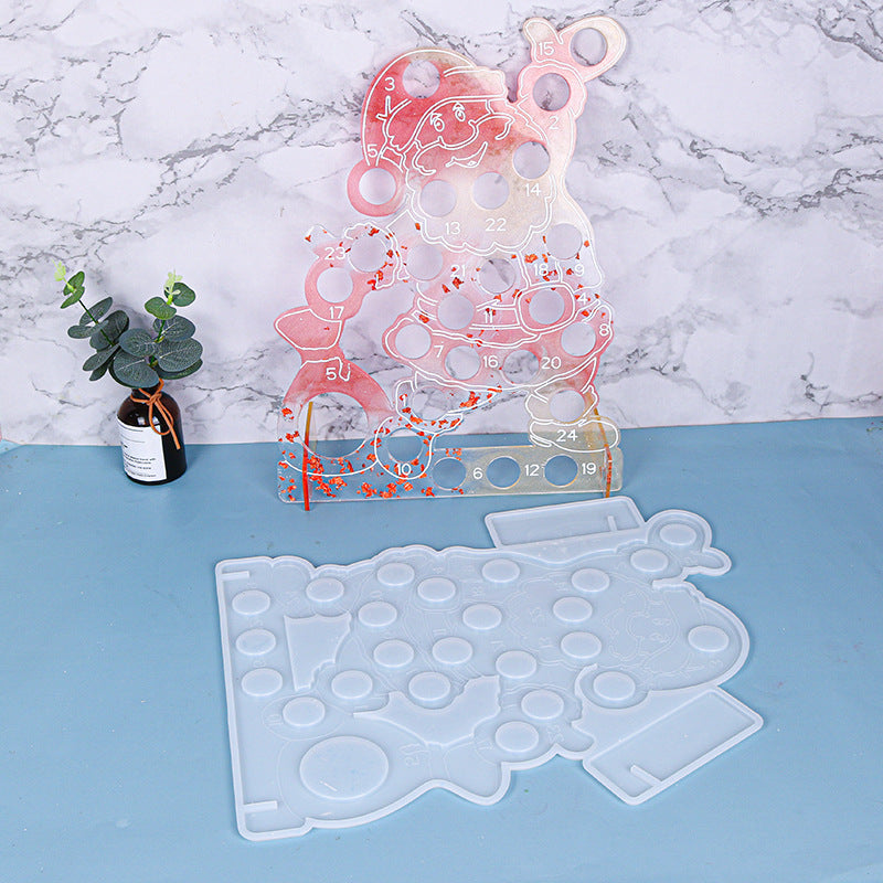Santa Claus Ornament Silicone Molds For DIY Epoxy Resin