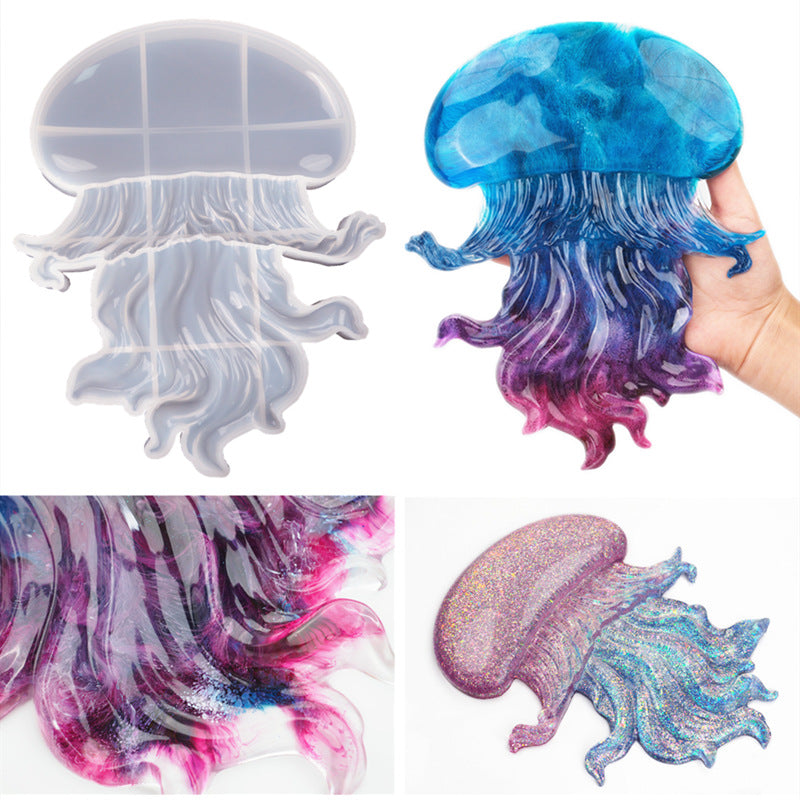Jellyfish Shaped Silicone Resin Mold M-LXRH-SMX001