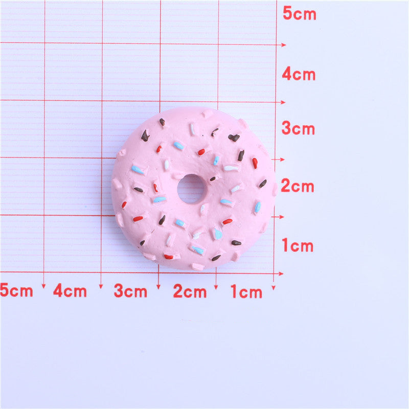 Donut Playfood Resin Slime Charms Cabochons Ornament DIY Crafts 02