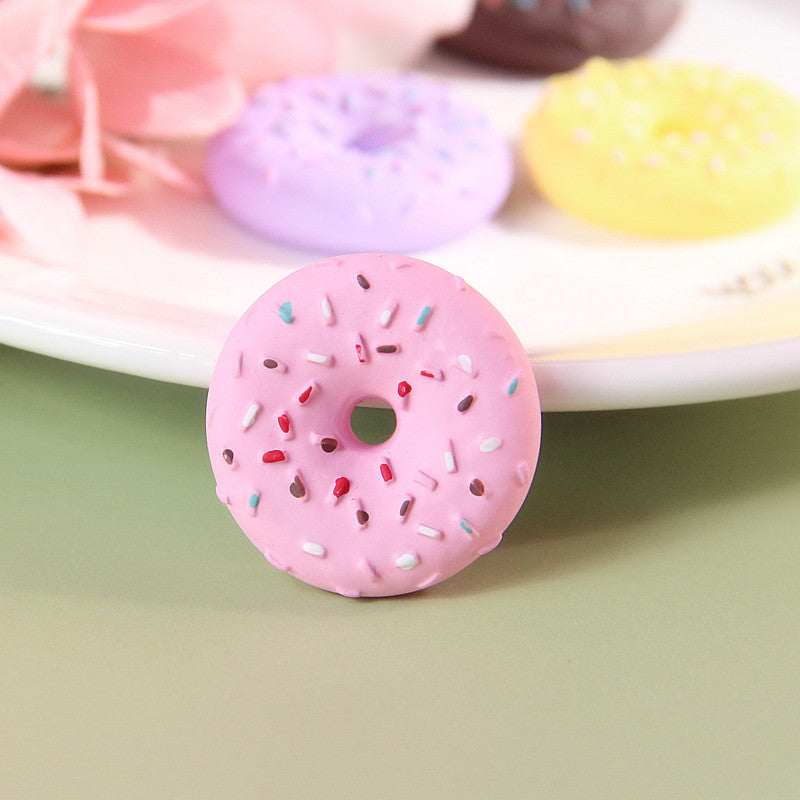 Donut Playfood Resin Slime Charms Cabochons Ornament DIY Crafts 02