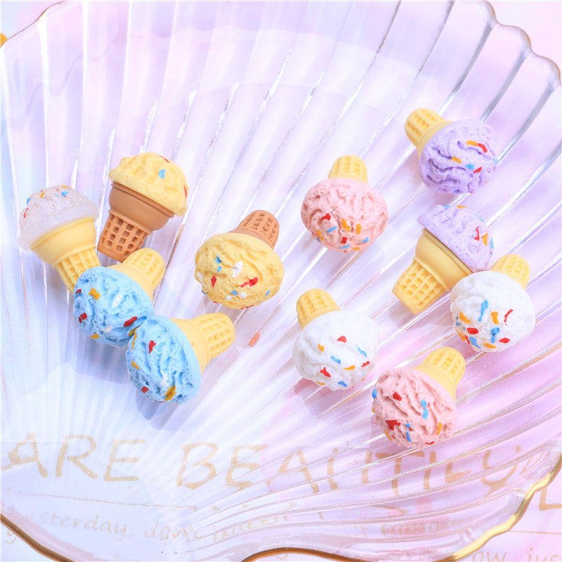 Ice Cream Playfood Resin Slime Charms Cabochons Ornament DIY Crafts 09