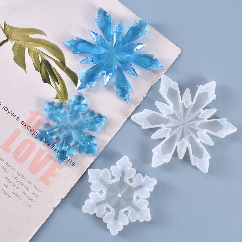 Snowflake Pendant Jewelry Silicone Resin Mold M-YMR-XHDJ009
