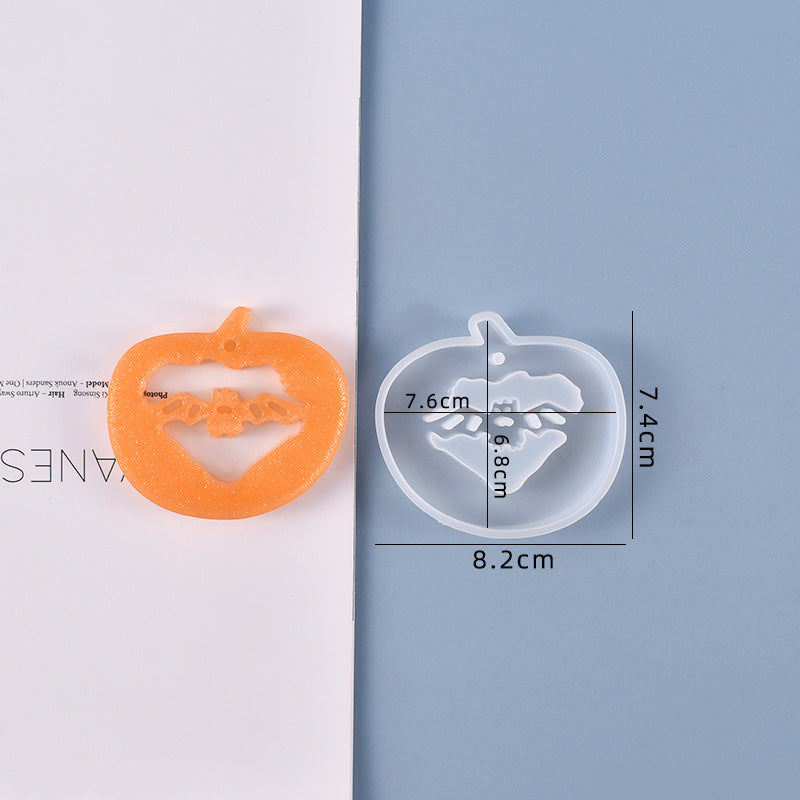 Halloween Pumpkin Bat Silicone Resin Mold M-YMR-NG001
