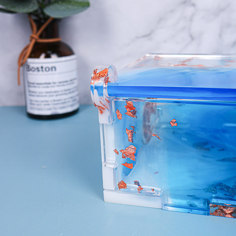 DIY Assemblable Storage Box Resin Silicone Mold M-DYYY-ZZH001