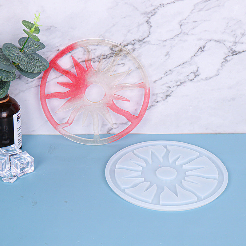 "Sun" Tray Coaster Silicone Resin Mold M-DYYY-TYBD001