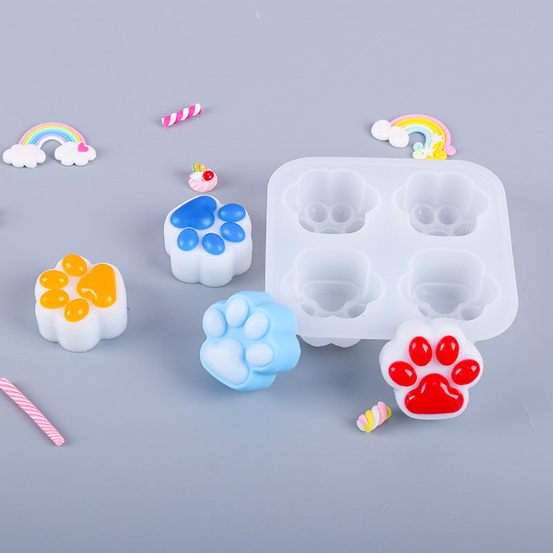 Cute Cat Paws Silicone Resin Mold 130x125mm M-DYY-CCP001