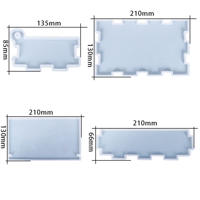 DIY Assemblable Storage Box Resin Silicone Mold M-DYYY-ZZH001