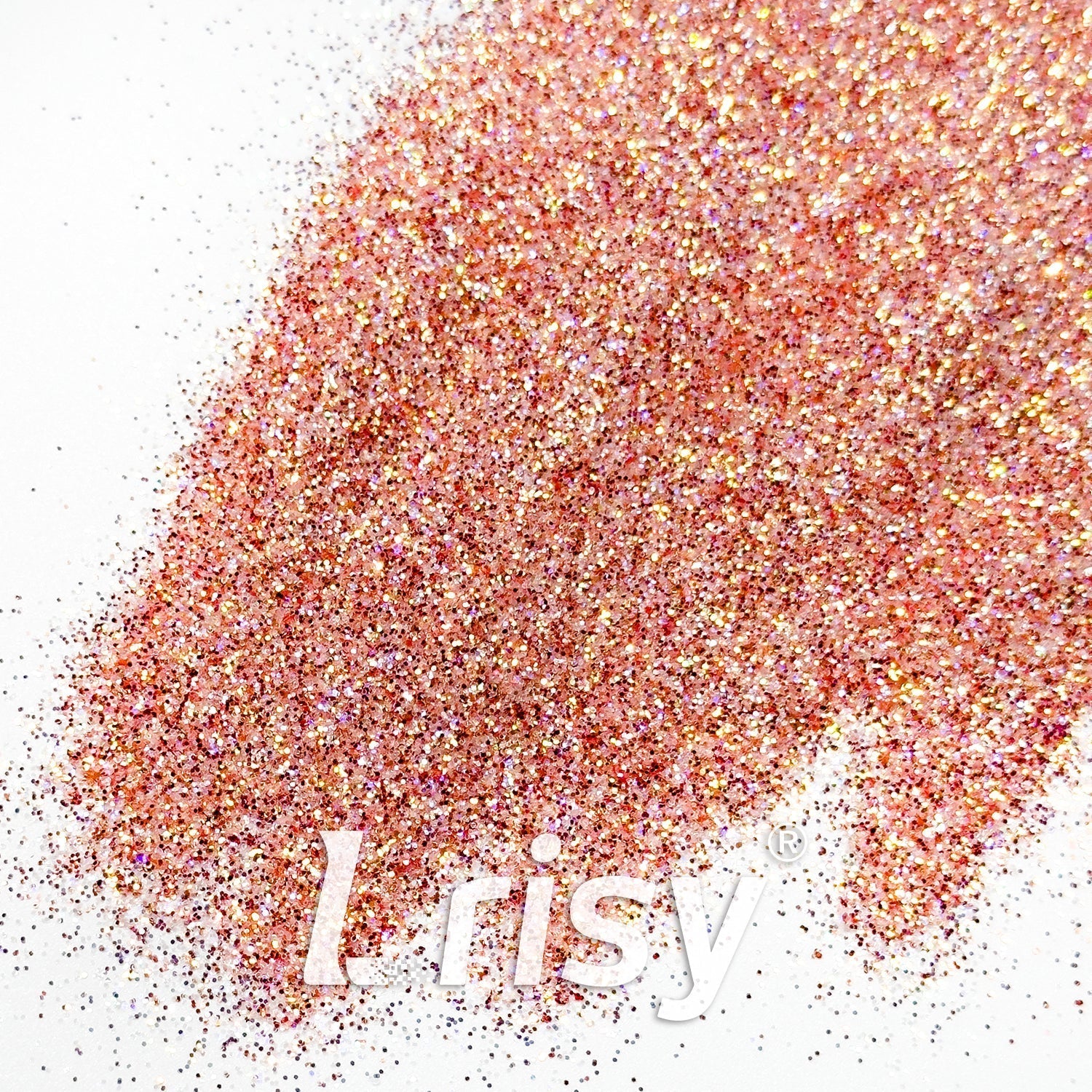 0.4mm Orange Red Brightness Iridescent Glitter RF04