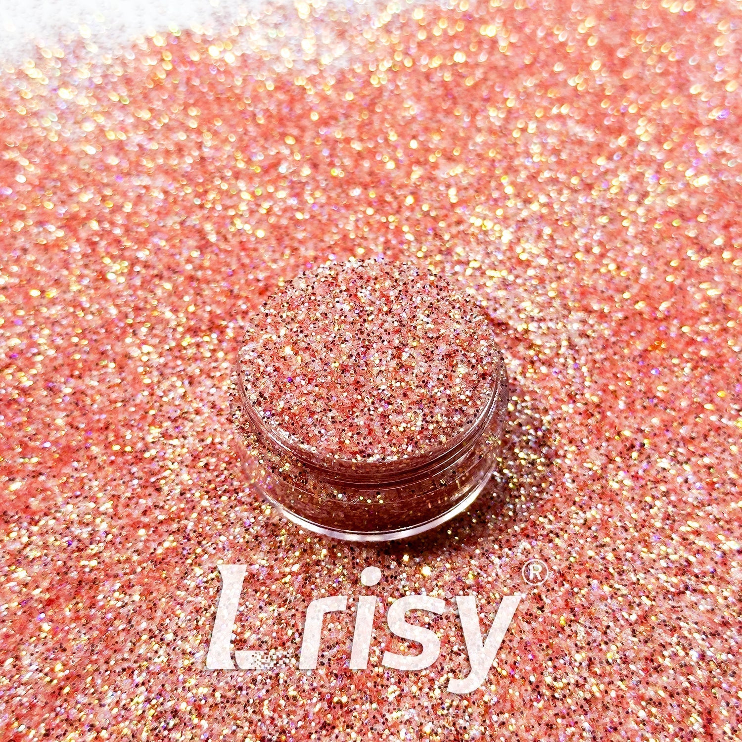 0.4mm Orange Red Brightness Iridescent Glitter RF04