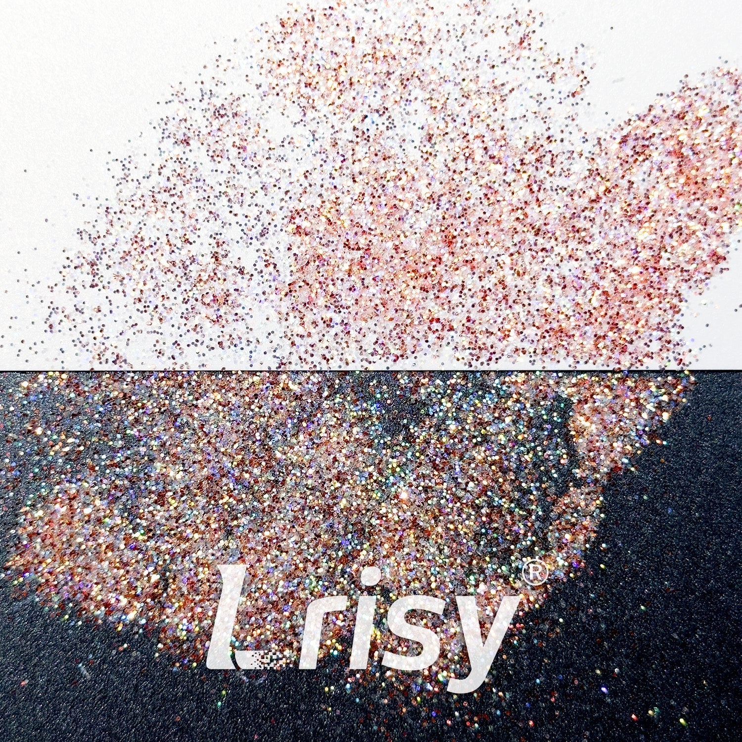 0.4mm Orange Red Brightness Iridescent Glitter RF04