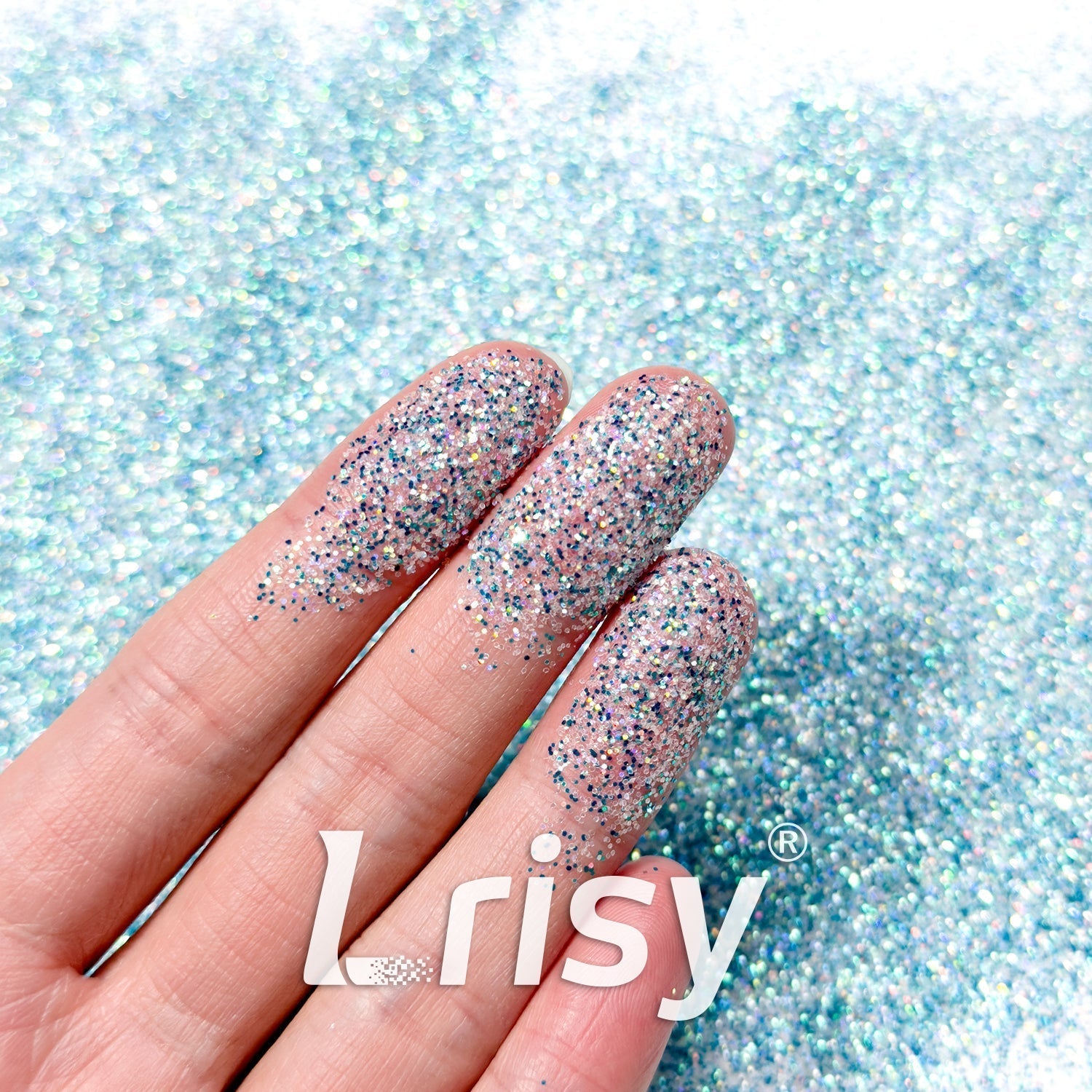 0.4mm Lake Blue Brightness Iridescent Glitter RF06R