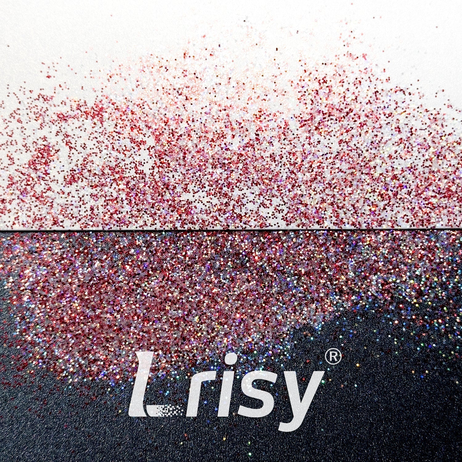 0.4mm Peony Red Brightness Iridescent Glitter RF08