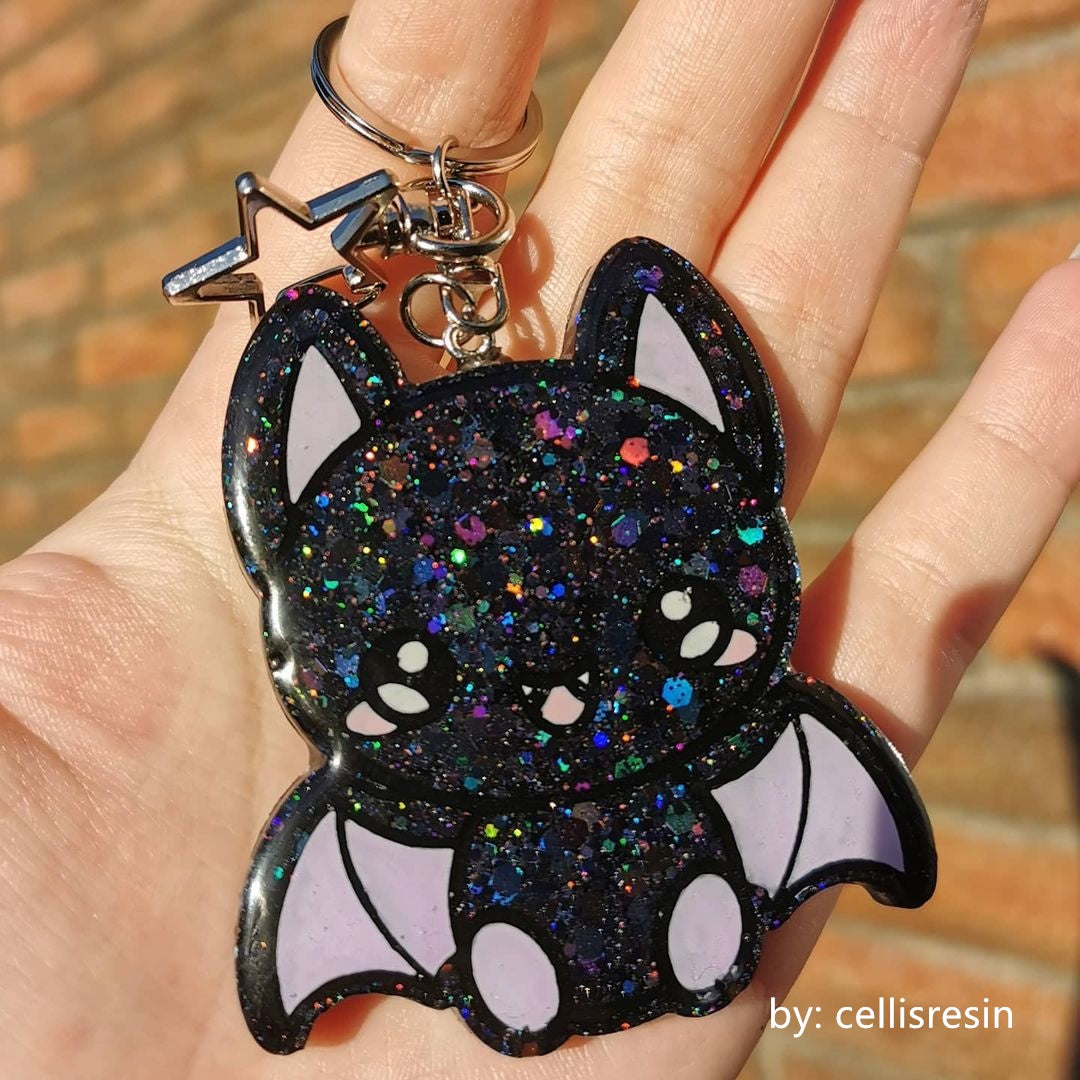 General Mixed Holographic Black Glitter Hexagon Shaped LB01000