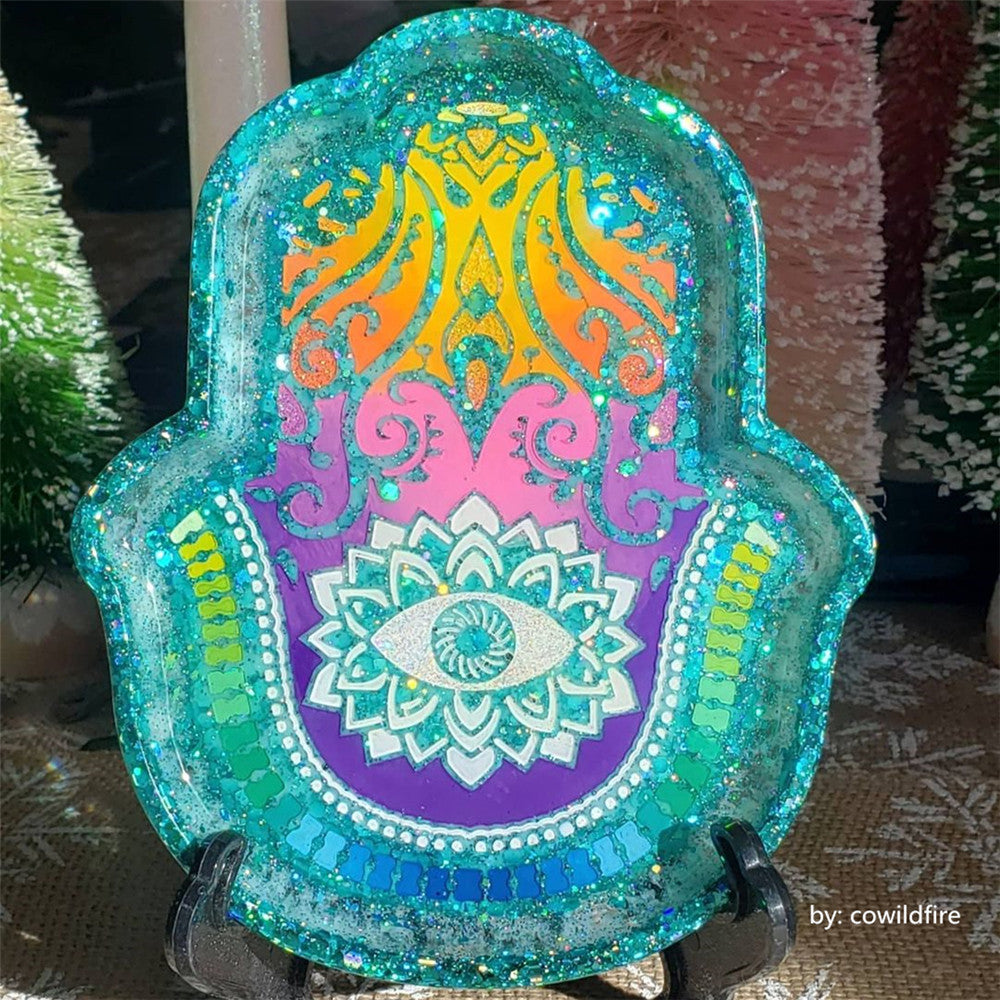 General Mixed Holographic Teal Green Glitter Hexagon Shaped LB0702