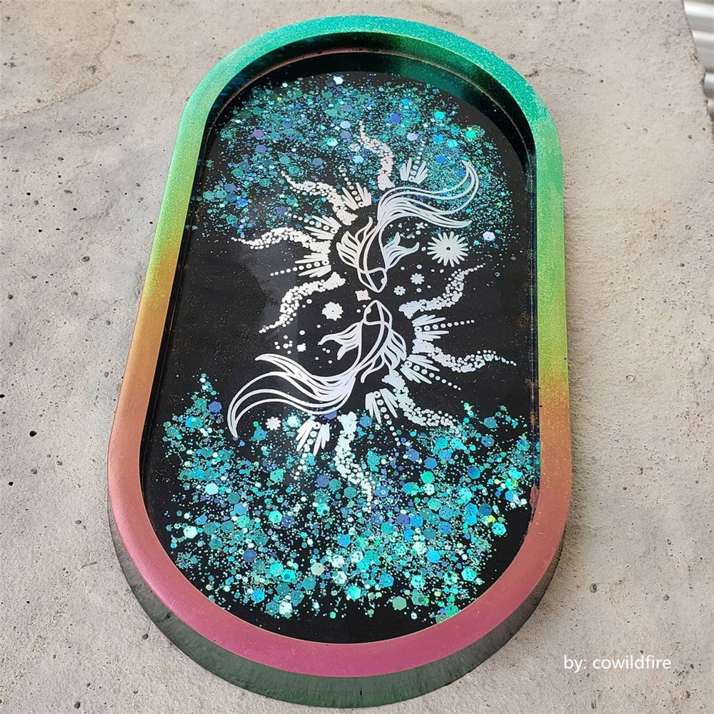 General Mixed Holographic Teal Green Glitter Hexagon Shaped LB0702