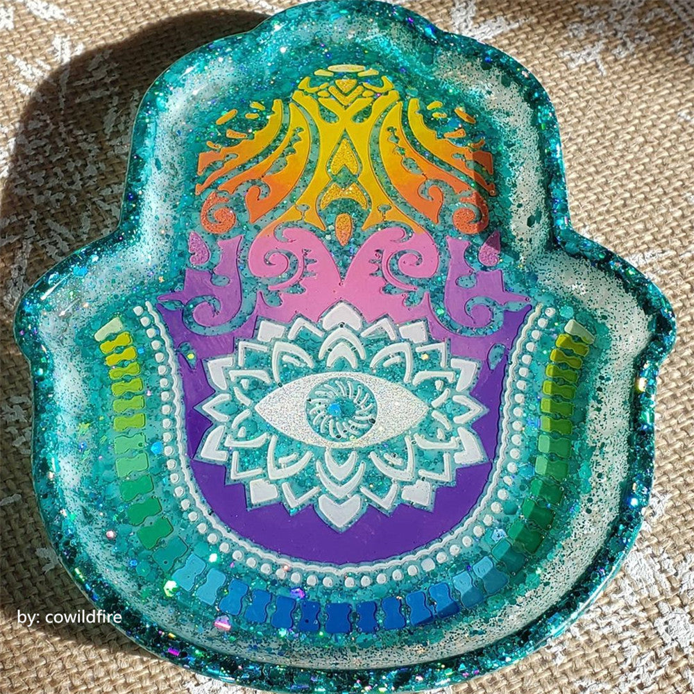 General Mixed Holographic Teal Green Glitter Hexagon Shaped LB0702