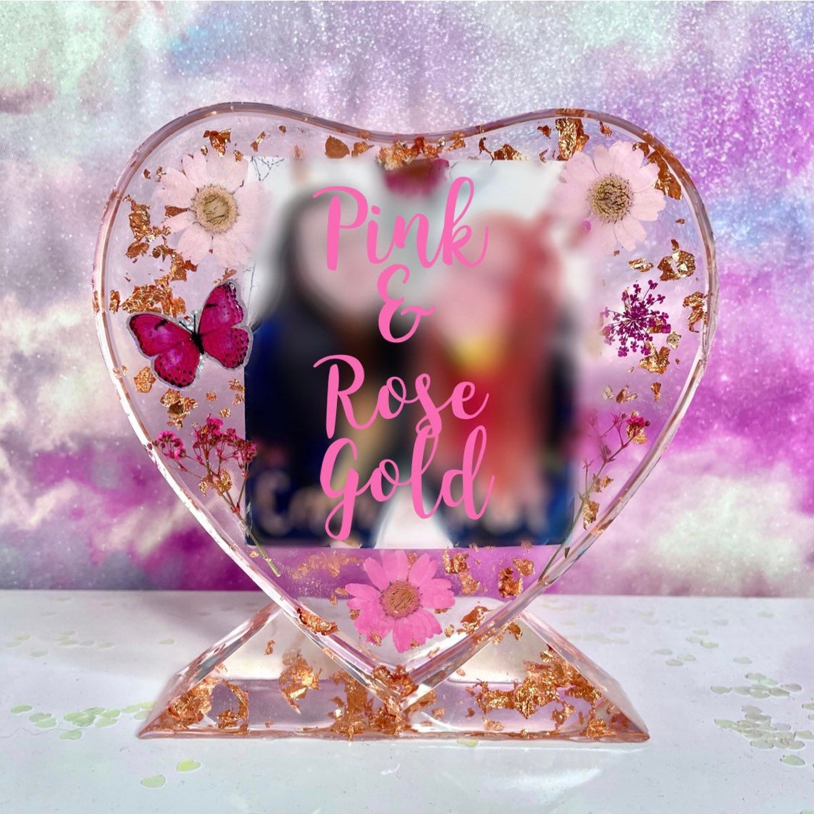 Heart Shaped Photo Picture Frame Silicone Resin Mold M-XC-XK001