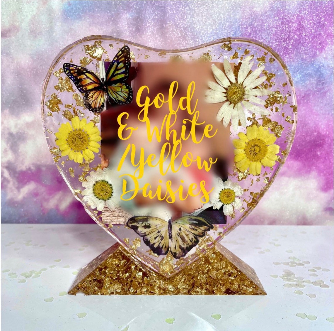 Heart Shaped Photo Picture Frame Silicone Resin Mold M-XC-XK001