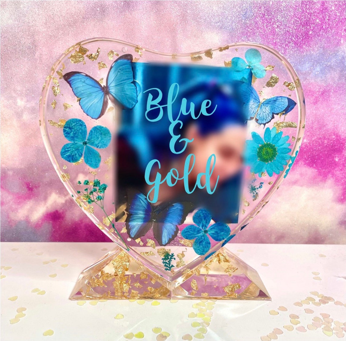 Heart Shaped Photo Picture Frame Silicone Resin Mold M-XC-XK001