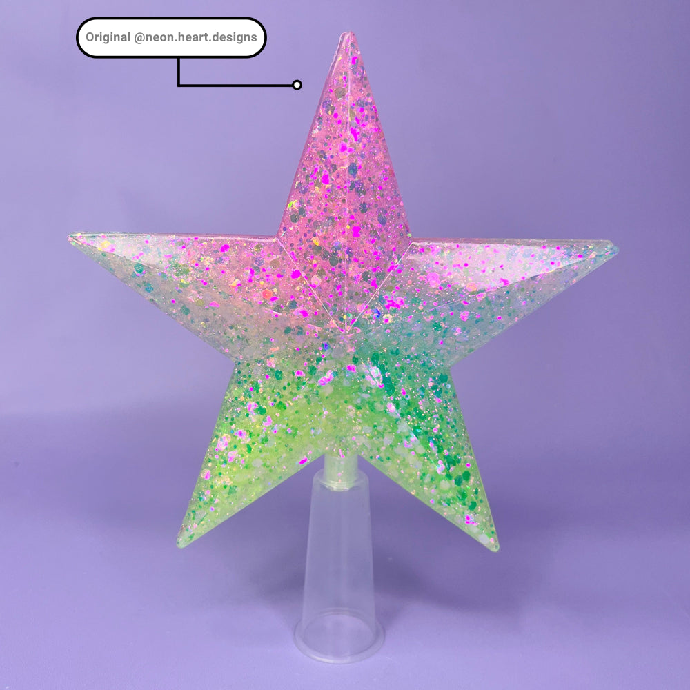 Star tree topper Silicone Resin Mold