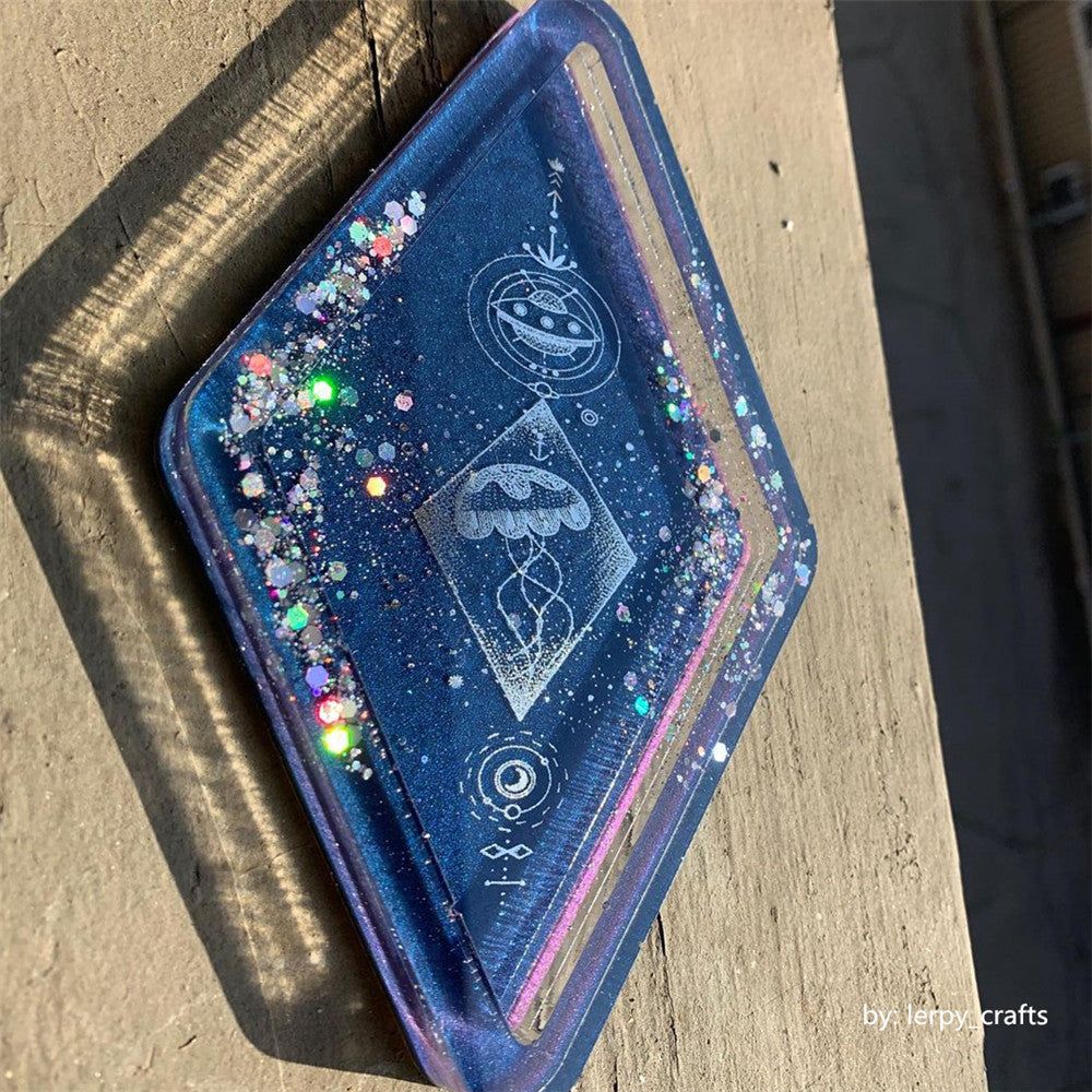 General Mixed Holographic Silver Glitter Hexagon Shaped LB0100