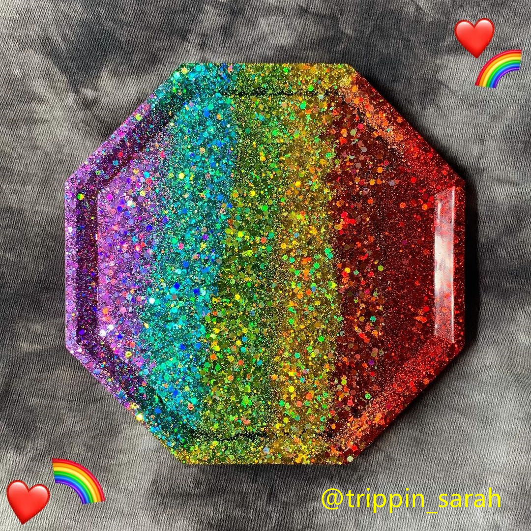 Lrisy General Mixed Holographic Glitter Set/Kits 15 Colors (Total 150g)