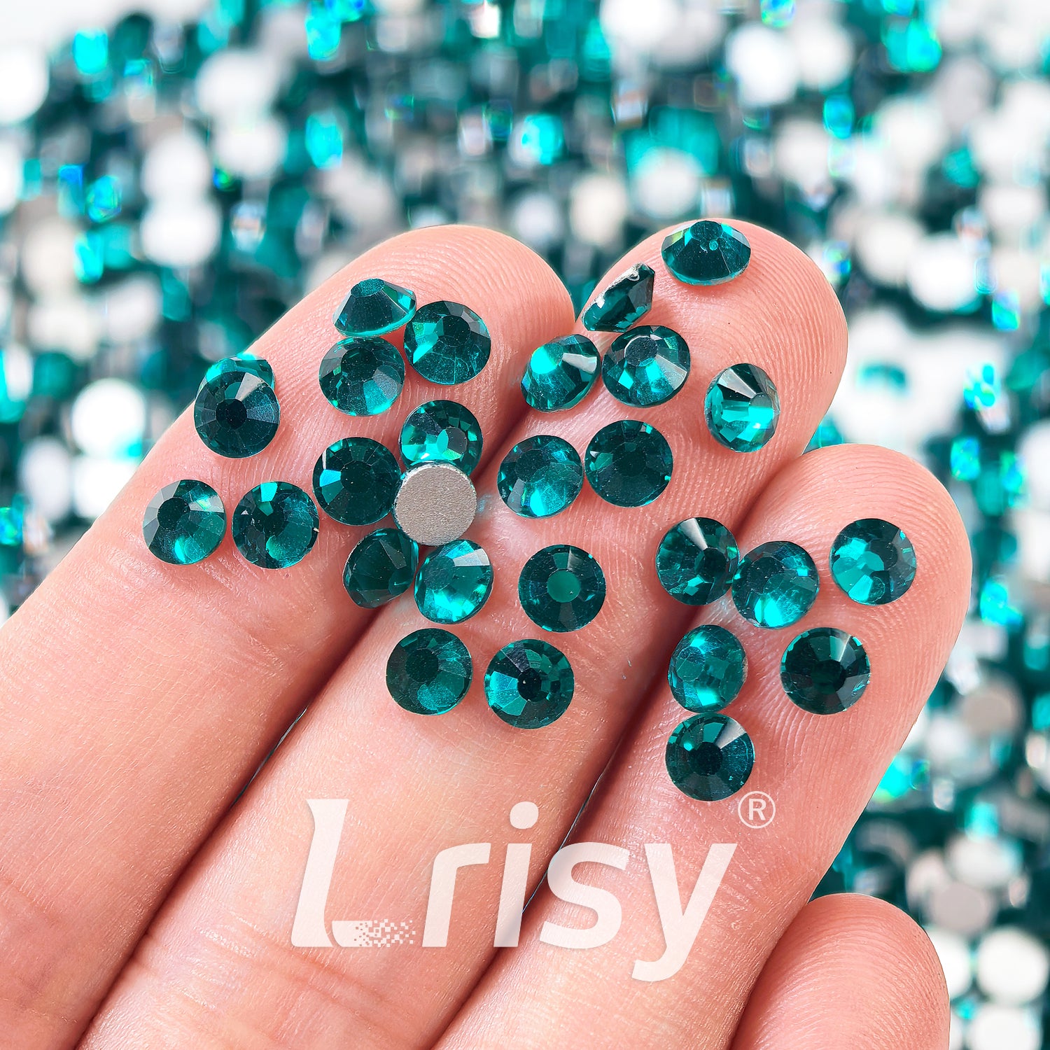 Blue Zircon Flat Back Rhinestones FBRS077