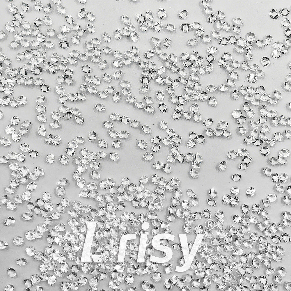 High-Quality 1MM Mini Tiny Micro Crystal AB Nail Stones Rhinestones | Pointback Rhinestones | Non-Hotfix Glue-on | Multiple Sizes Available