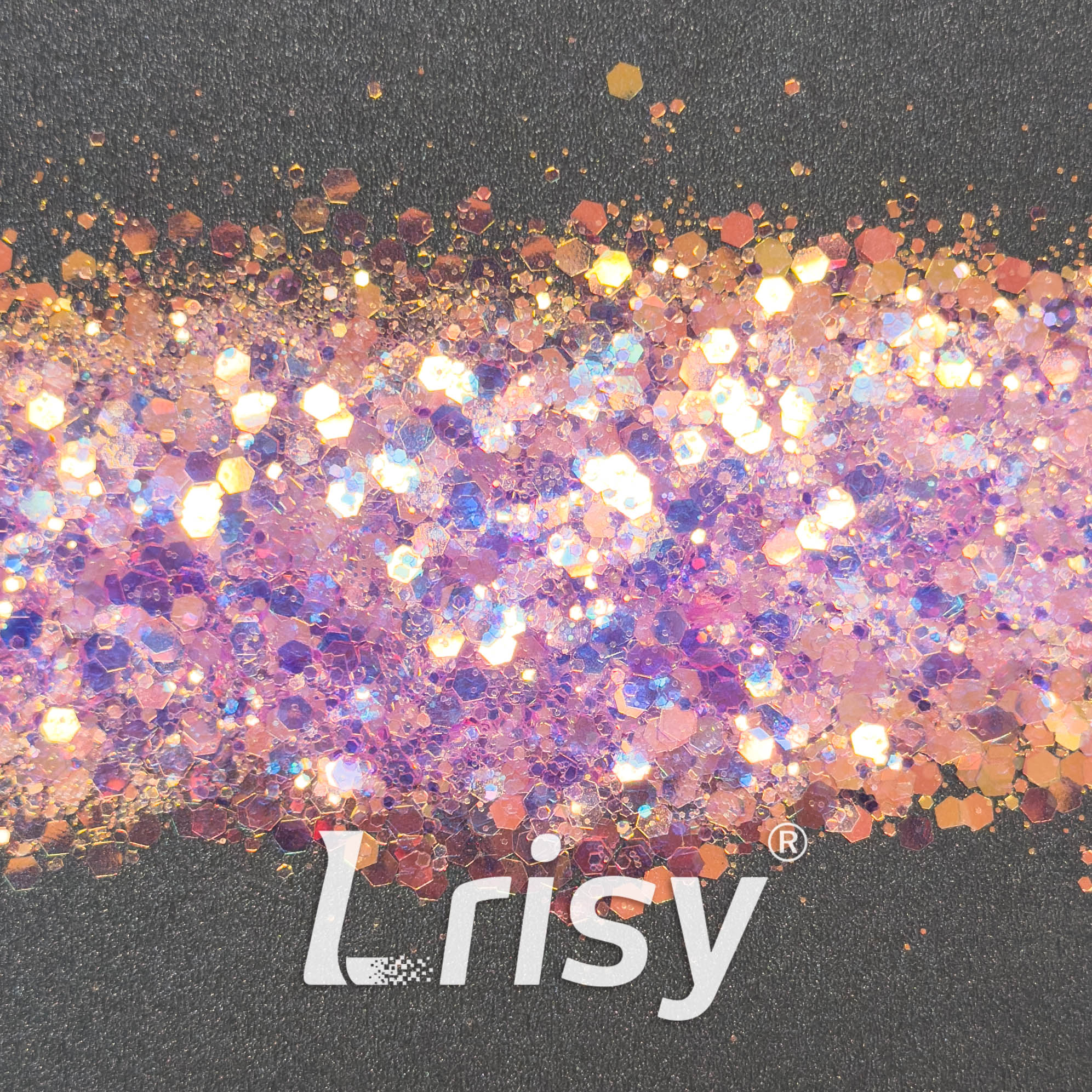 General Mixed High Brightness Iridescent Purple Glitter HX1807
