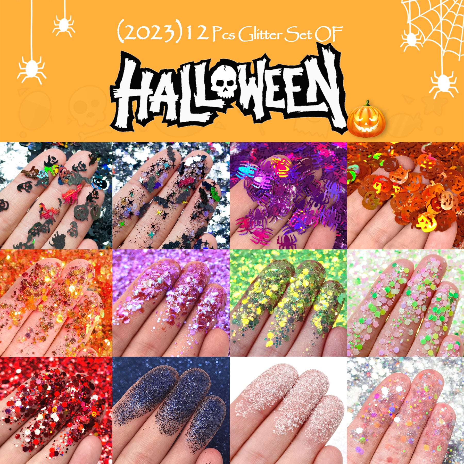 (2023) Lrisy Halloween Glitter Special Set/Kits Total 120g