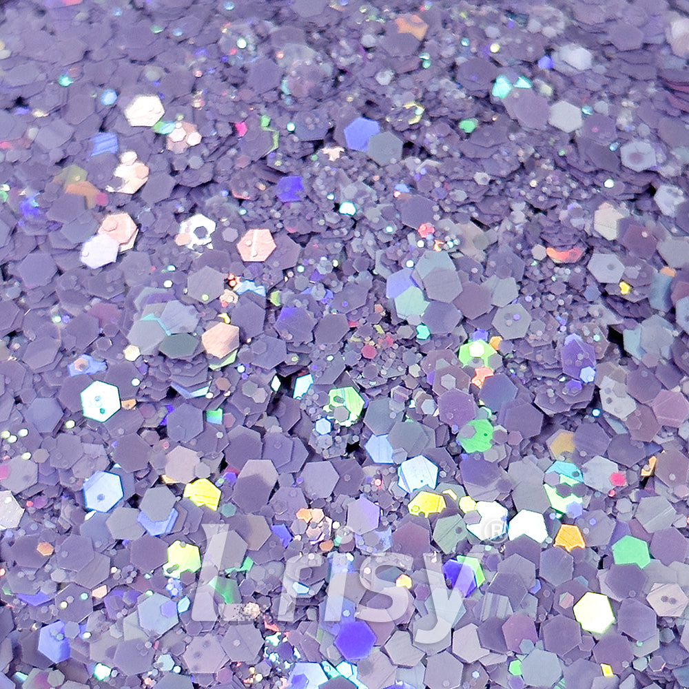 Pastel Holographic Lavender Glitter HLD08