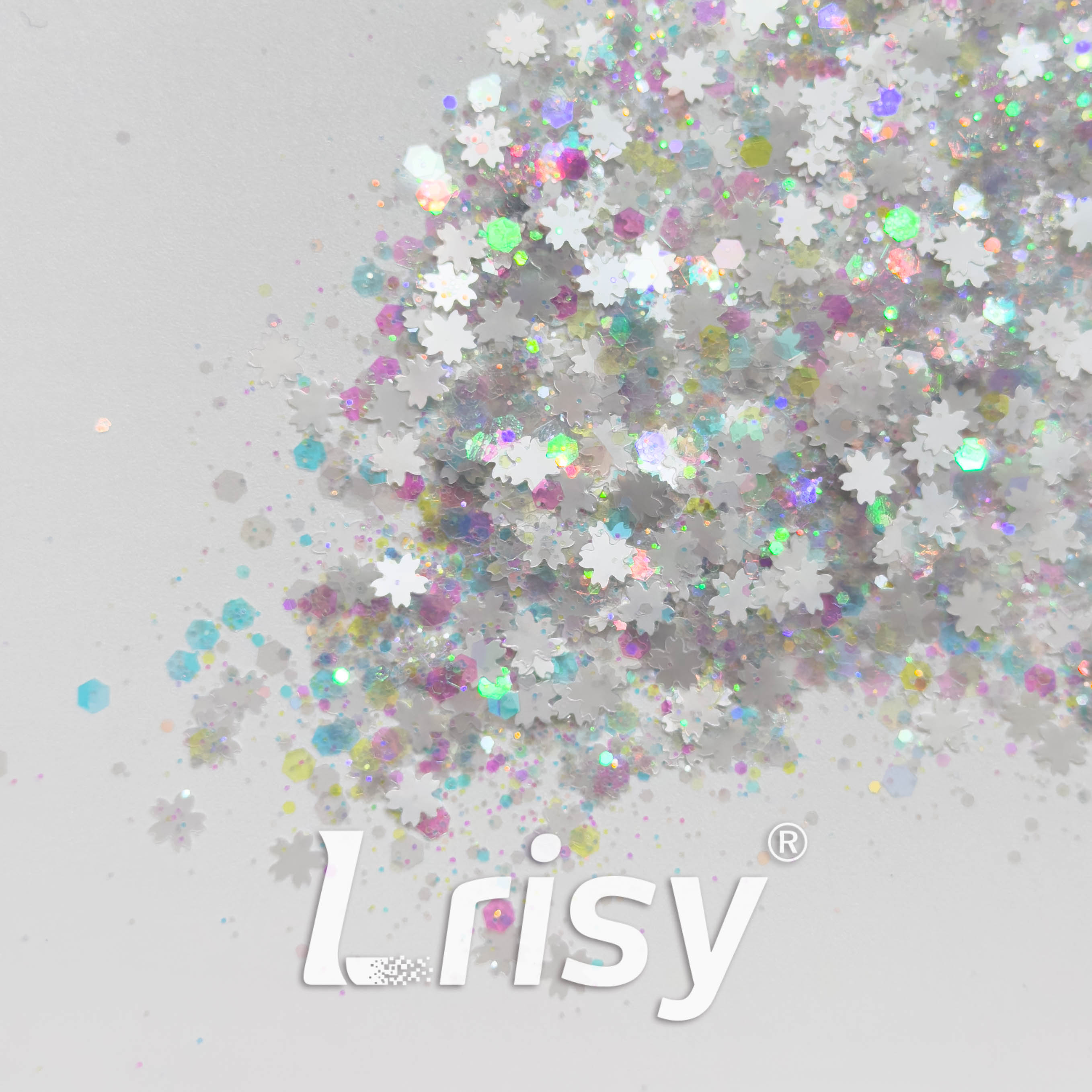 Iridescent Frost Custom Mixed Glitter WAL624