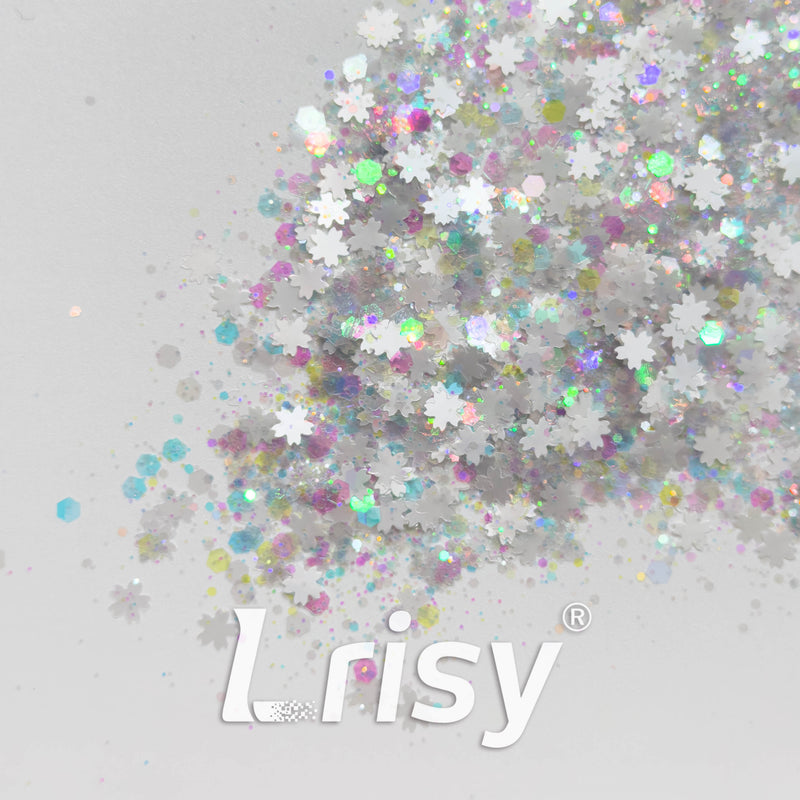 Iridescent Frost Custom Mixed Glitter WAL624