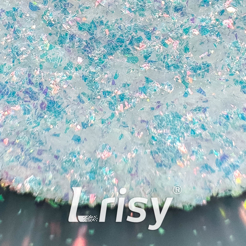Elf Flakes | Ice Blue and White Brightness Iridescent Shards Glitter CFC321 2x2