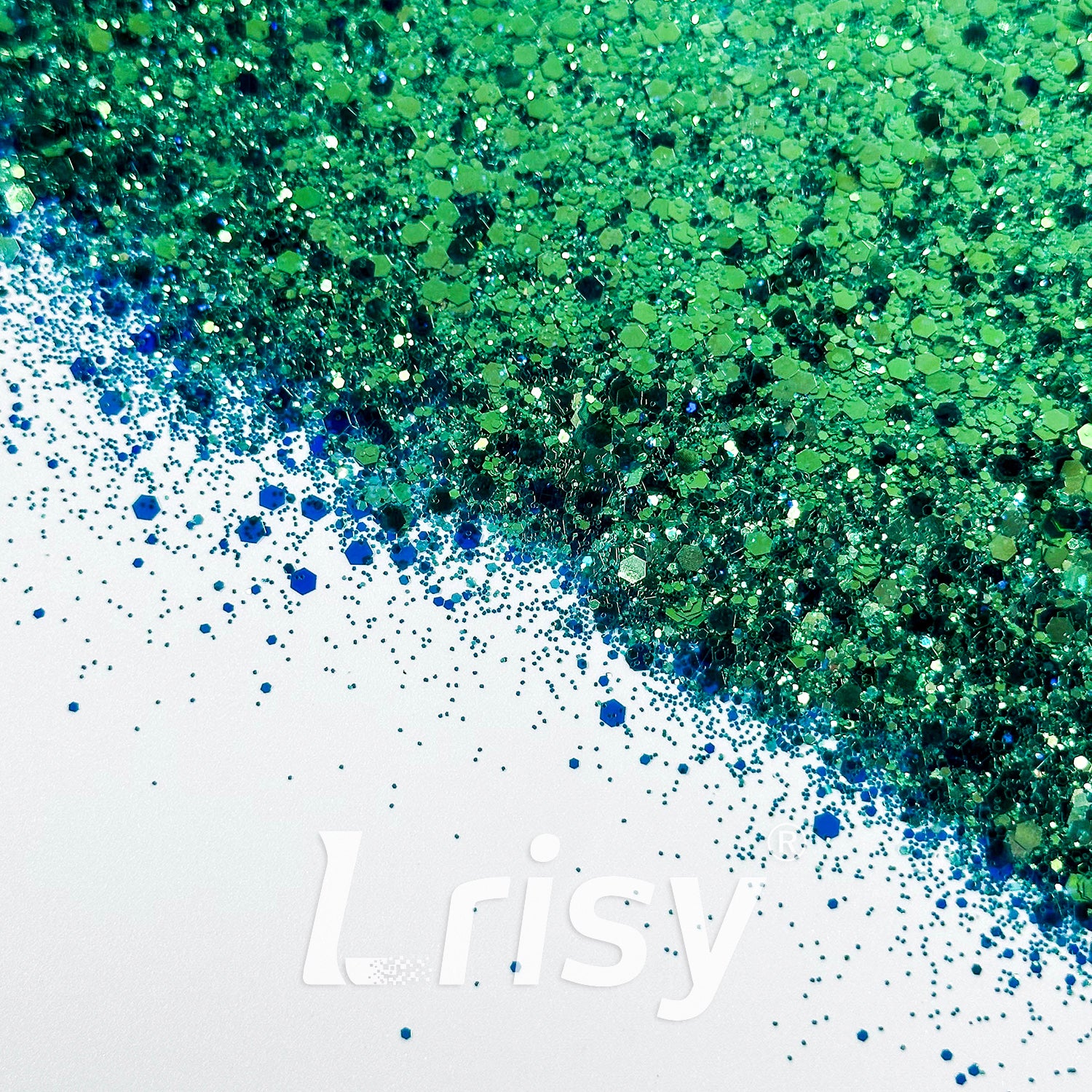 General Mixed High Brightness Sprout Green Glitter 6801