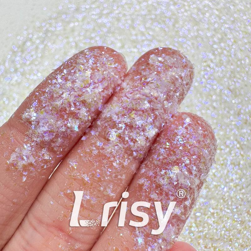 Elf Flakes | Light Lemon Yellow Brightness Iridescent Shards Glitter CFC324 2x2